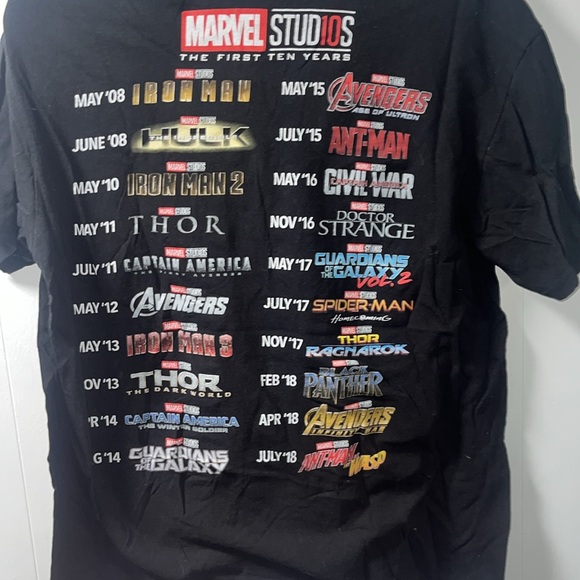 Men’s Large Marvel studios more than a fan shirt first ten years - Picture 2 of 2